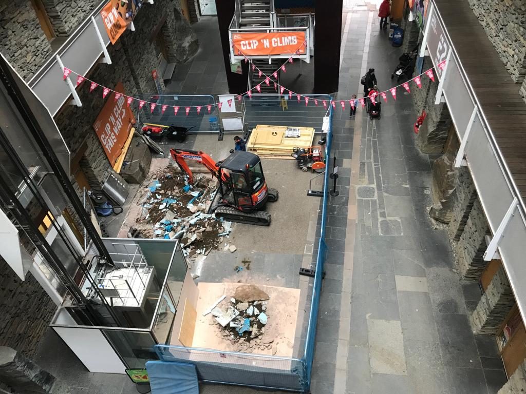 lift excavation at PRNS building services