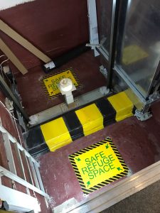 lift pit painting in lift pit construction